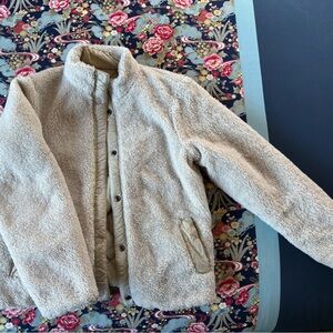 Barbour Beige Sherpa Jacket - reversible